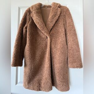 Uniqlo Pile-lined fleece tailored coat. Size XS